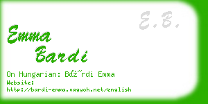 emma bardi business card